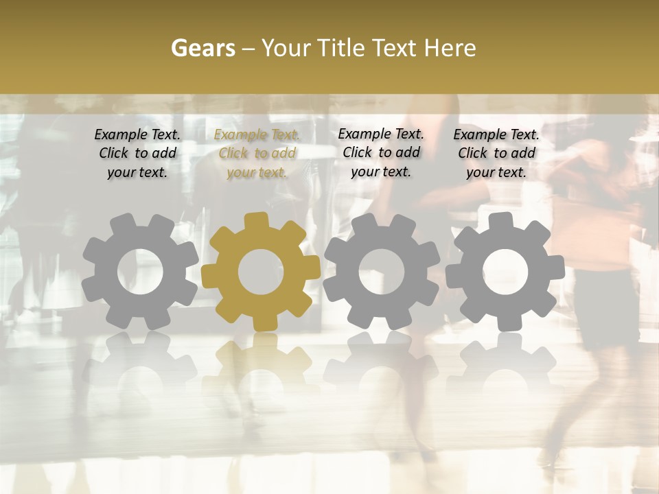 Businesswoman Unrecognizable Urban Business PowerPoint Template