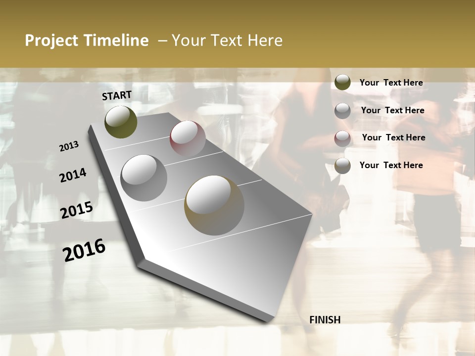 Businesswoman Unrecognizable Urban Business PowerPoint Template