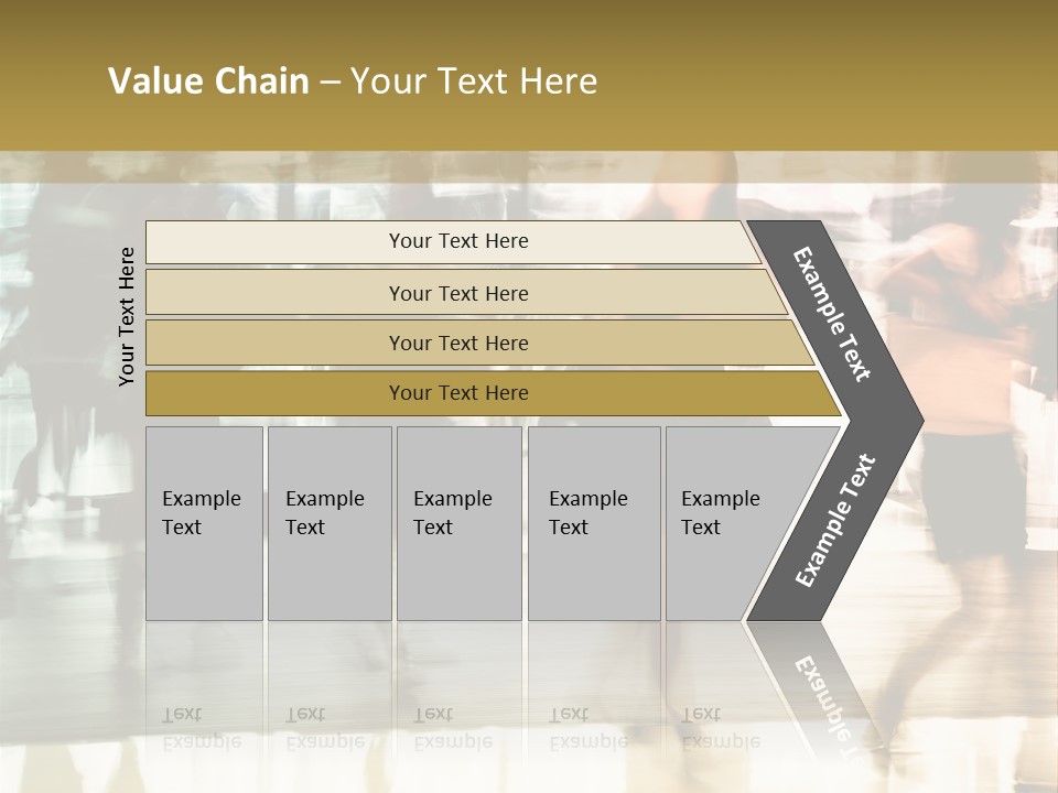 Businesswoman Unrecognizable Urban Business PowerPoint Template