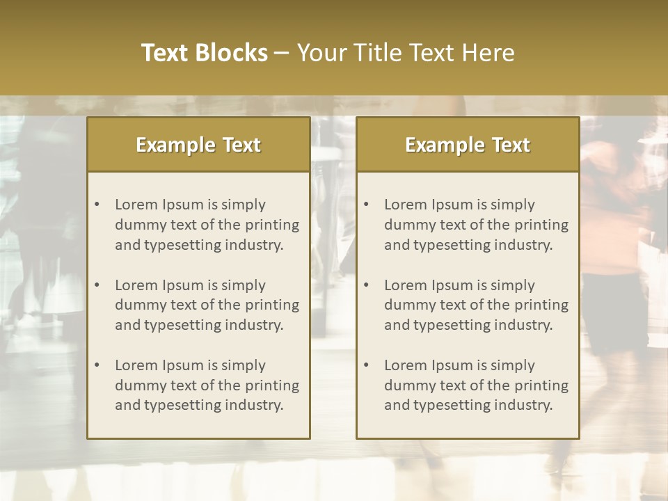 Businesswoman Unrecognizable Urban Business PowerPoint Template