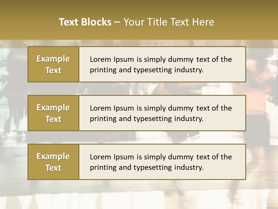 Businesswoman Unrecognizable Urban Business PowerPoint Template