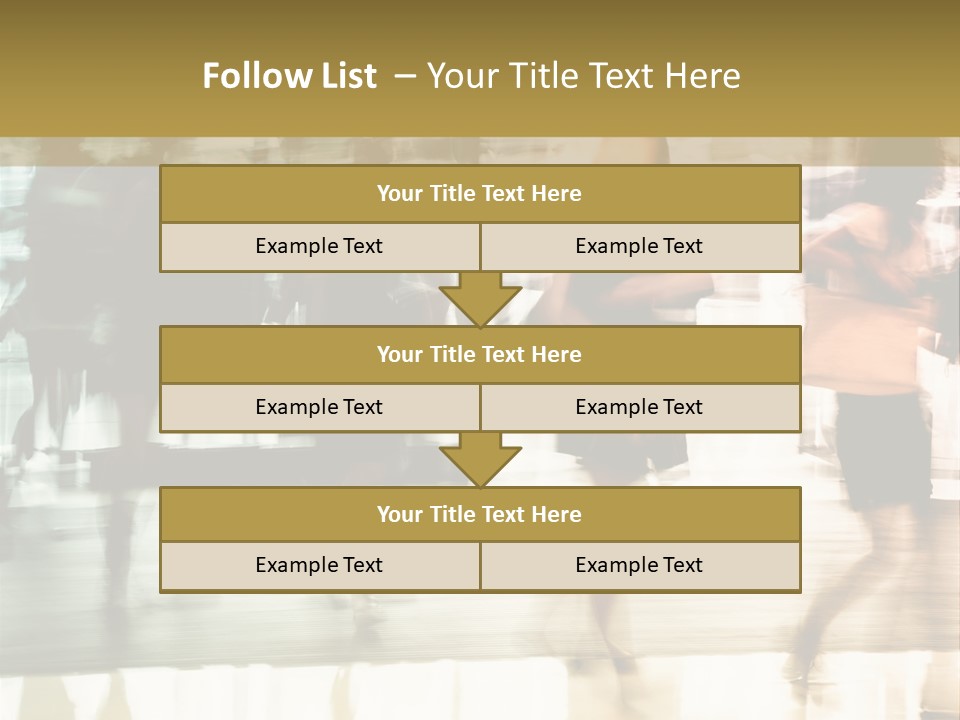 Businesswoman Unrecognizable Urban Business PowerPoint Template