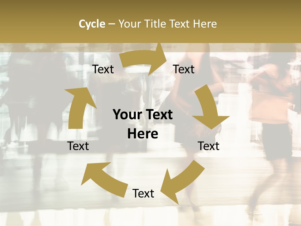 Businesswoman Unrecognizable Urban Business PowerPoint Template