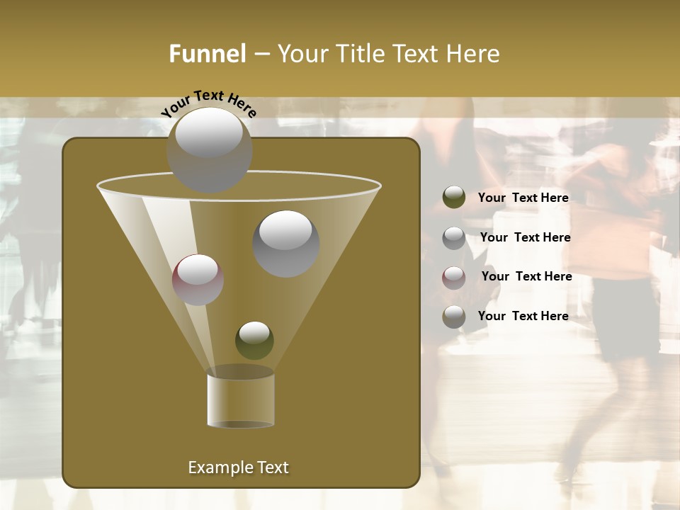 Businesswoman Unrecognizable Urban Business PowerPoint Template