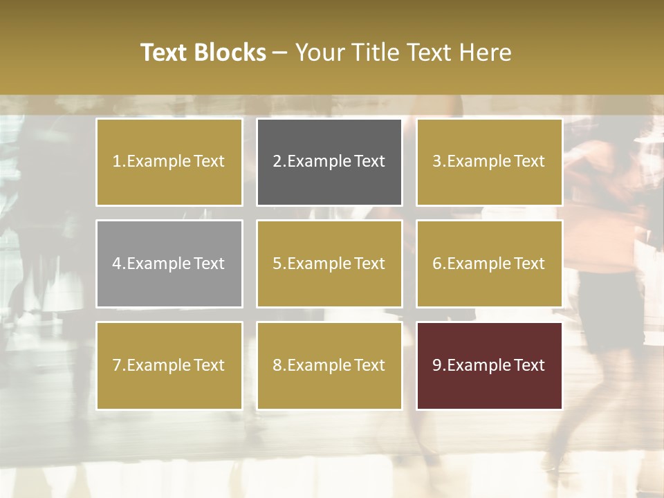 Businesswoman Unrecognizable Urban Business PowerPoint Template