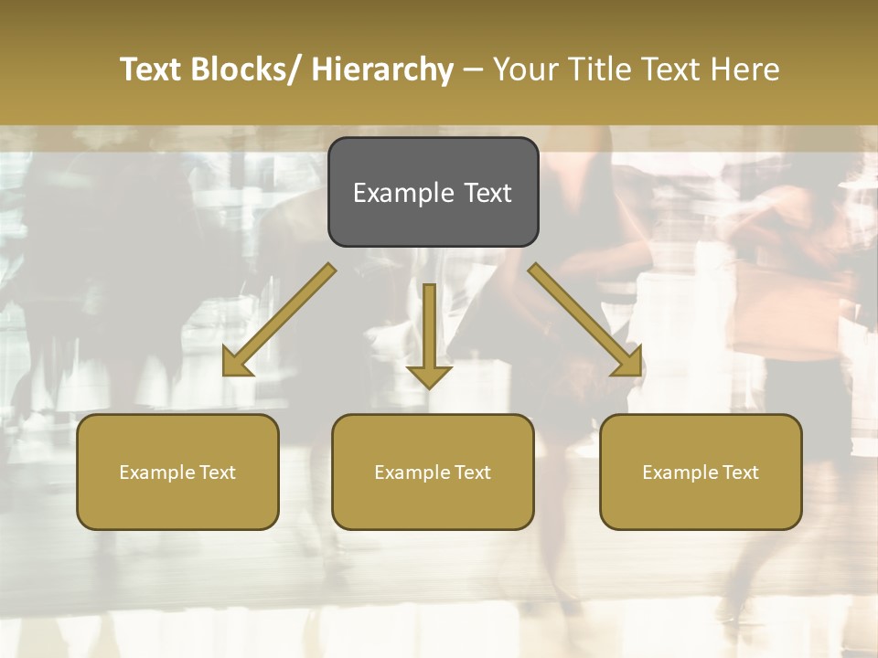 Businesswoman Unrecognizable Urban Business PowerPoint Template