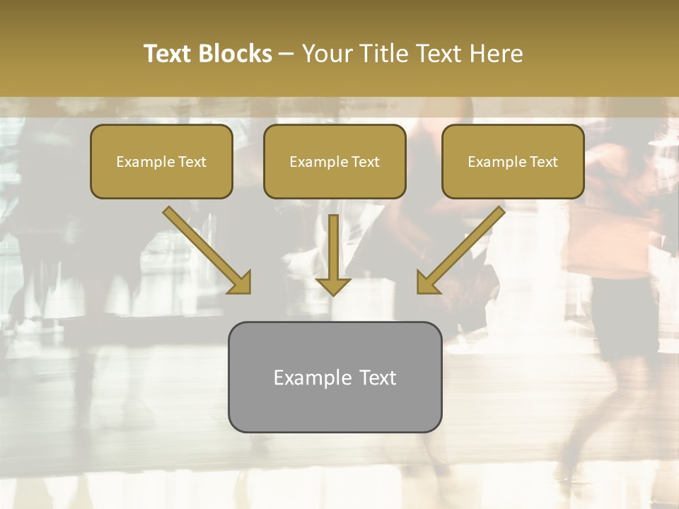 Businesswoman Unrecognizable Urban Business PowerPoint Template