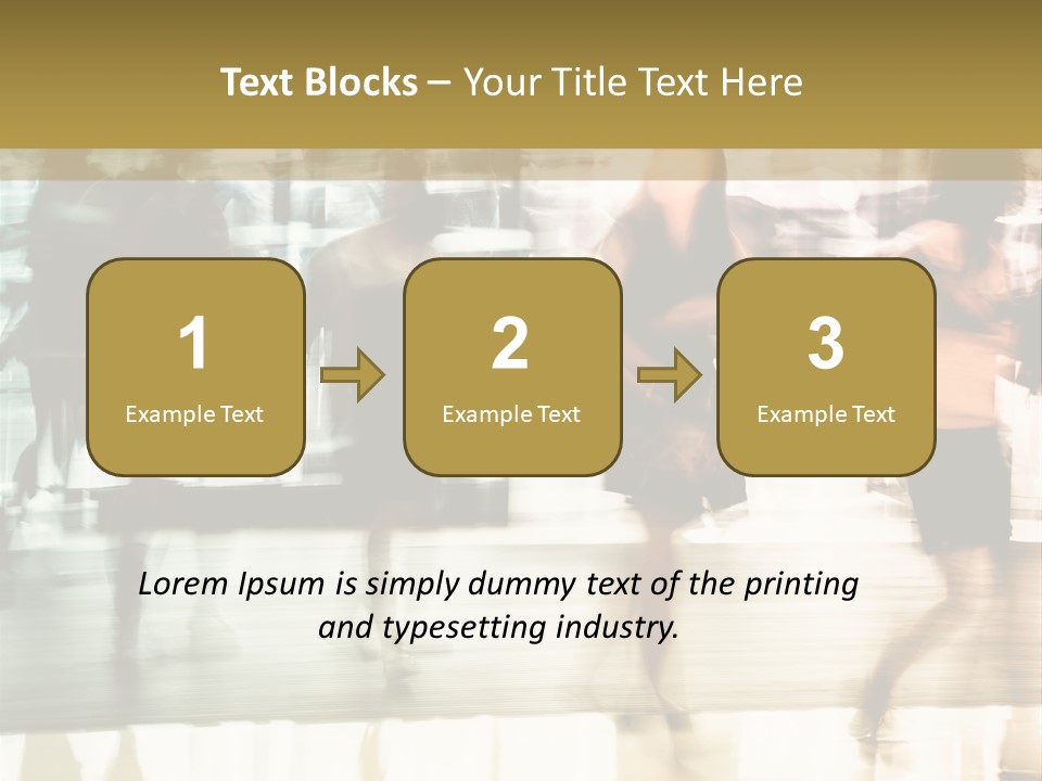 Businesswoman Unrecognizable Urban Business PowerPoint Template