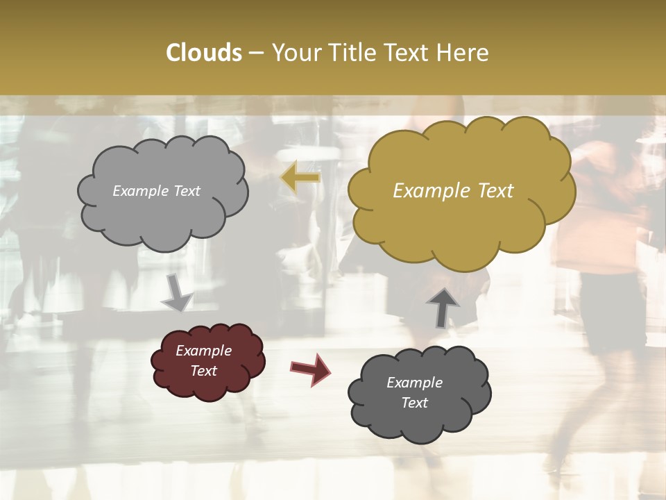 Businesswoman Unrecognizable Urban Business PowerPoint Template