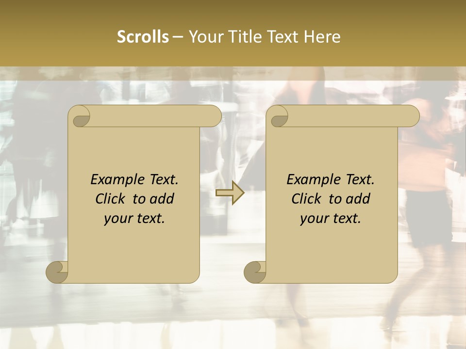 Businesswoman Unrecognizable Urban Business PowerPoint Template