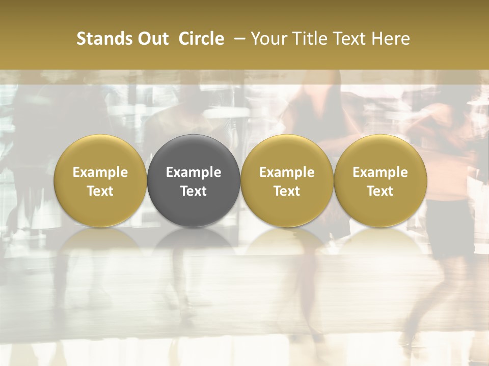 Businesswoman Unrecognizable Urban Business PowerPoint Template