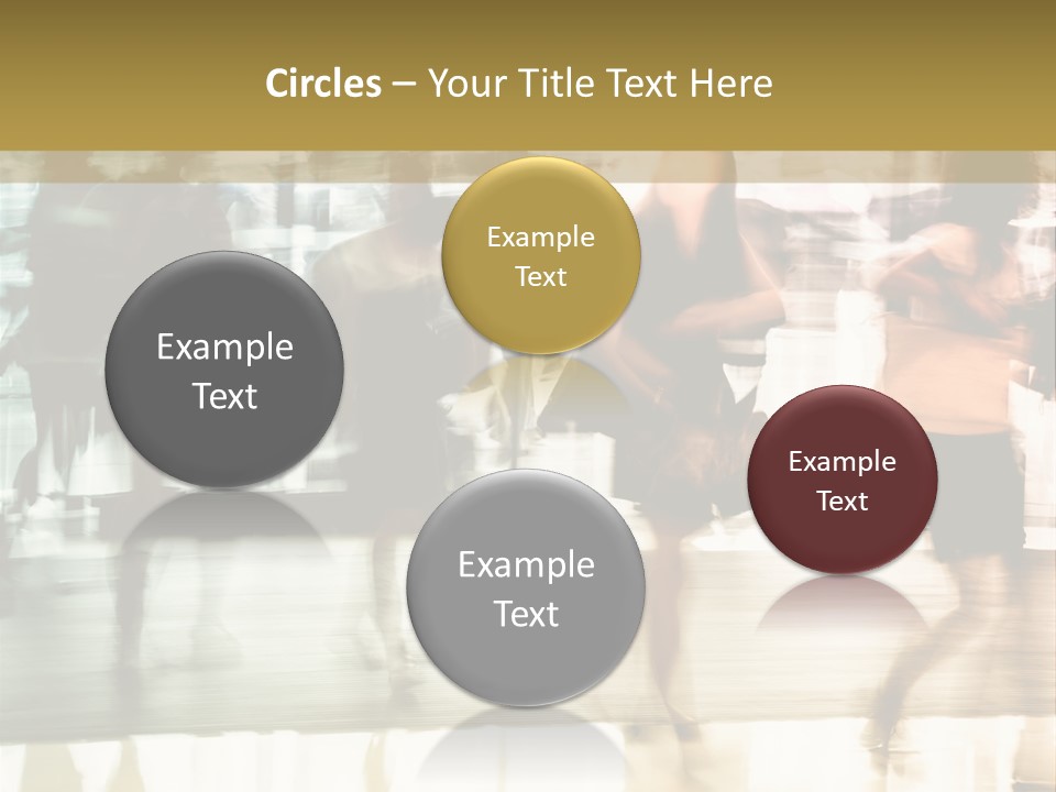 Businesswoman Unrecognizable Urban Business PowerPoint Template