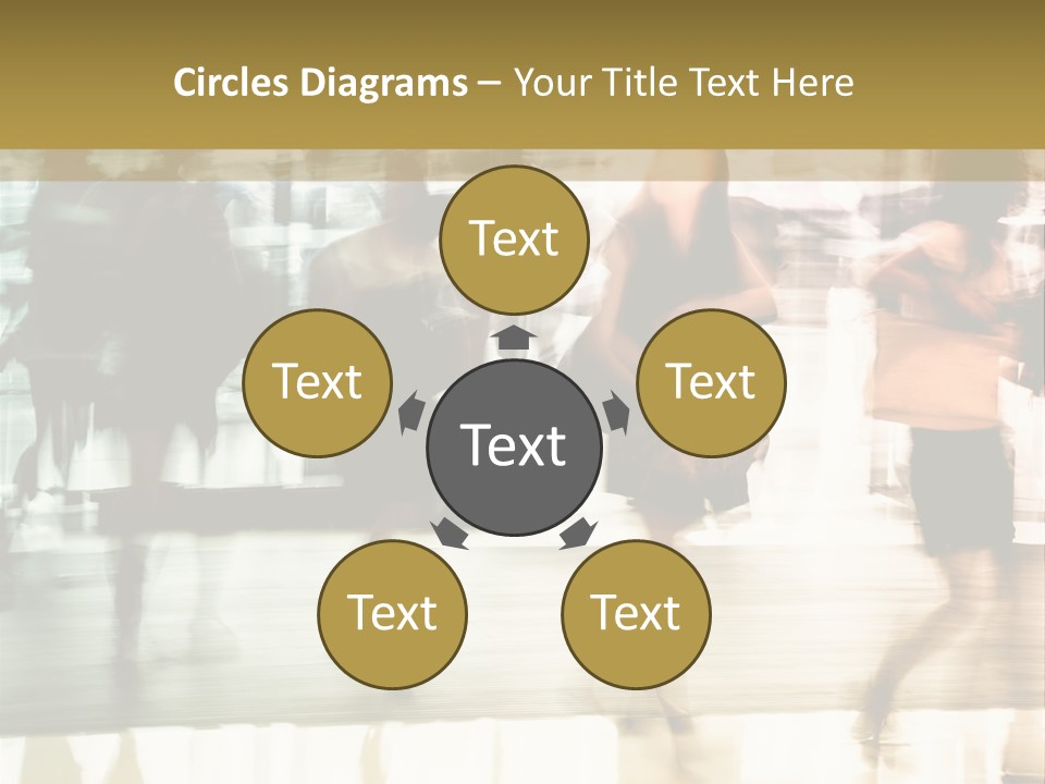 Businesswoman Unrecognizable Urban Business PowerPoint Template