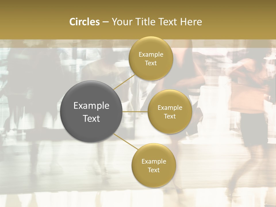 Businesswoman Unrecognizable Urban Business PowerPoint Template