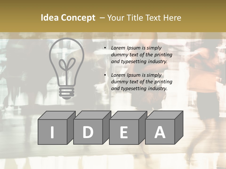 Businesswoman Unrecognizable Urban Business PowerPoint Template