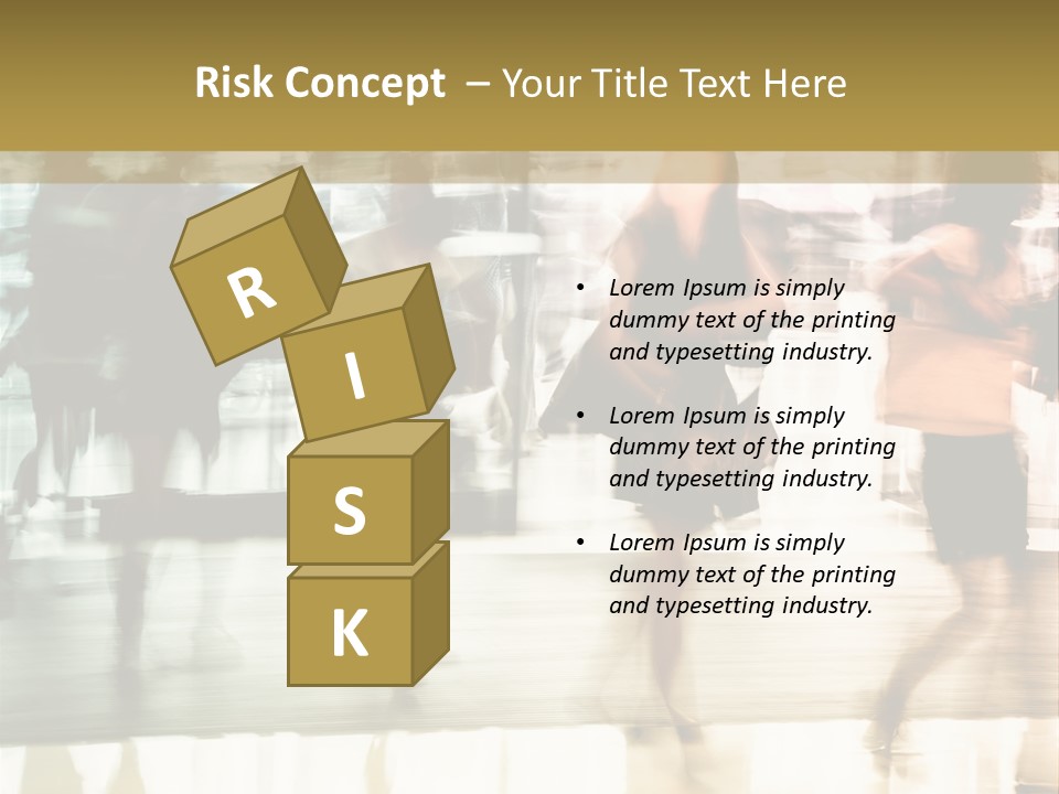 Businesswoman Unrecognizable Urban Business PowerPoint Template