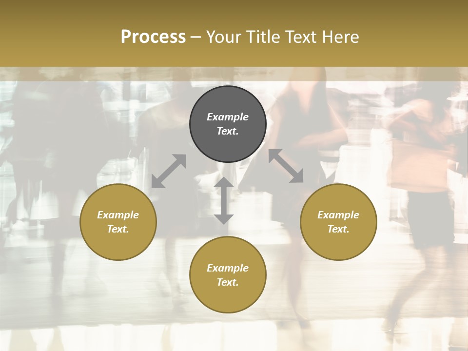 Businesswoman Unrecognizable Urban Business PowerPoint Template