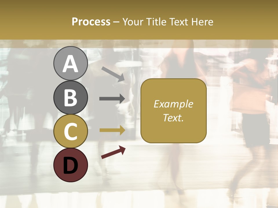 Businesswoman Unrecognizable Urban Business PowerPoint Template