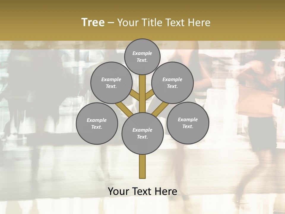 Businesswoman Unrecognizable Urban Business PowerPoint Template