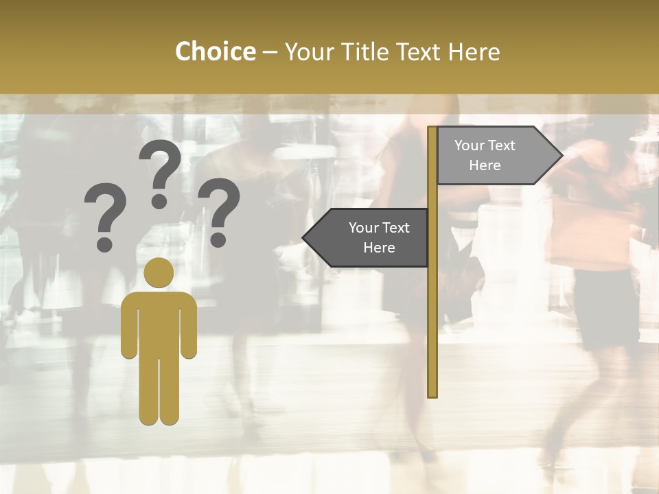 Businesswoman Unrecognizable Urban Business PowerPoint Template