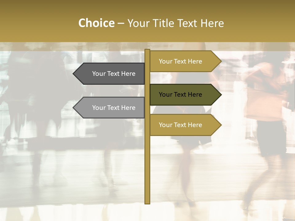 Businesswoman Unrecognizable Urban Business PowerPoint Template