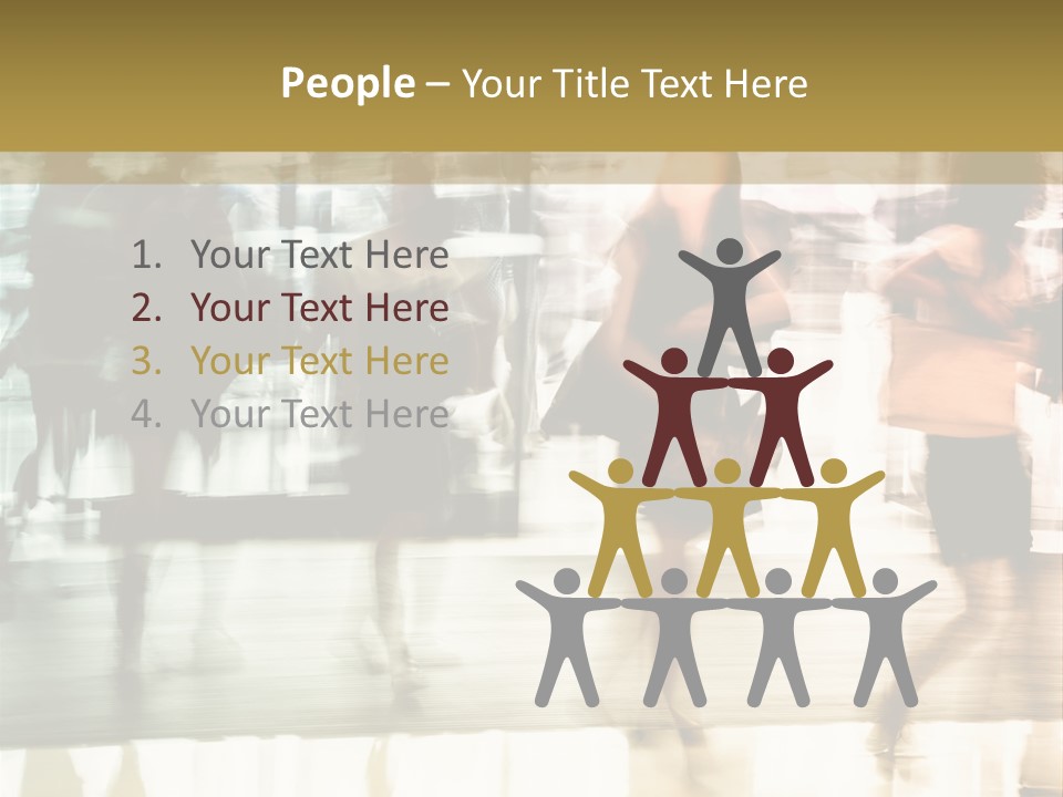 Businesswoman Unrecognizable Urban Business PowerPoint Template