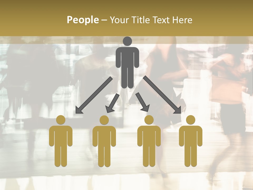 Businesswoman Unrecognizable Urban Business PowerPoint Template