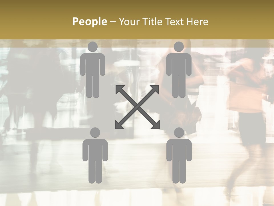 Businesswoman Unrecognizable Urban Business PowerPoint Template