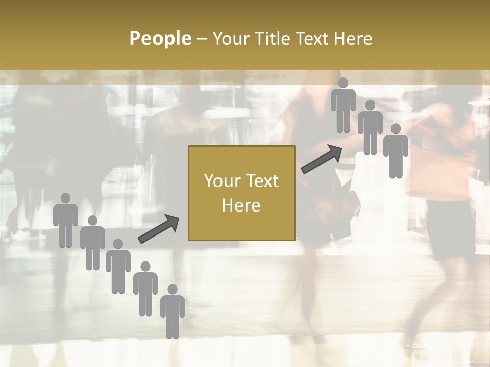 Businesswoman Unrecognizable Urban Business PowerPoint Template