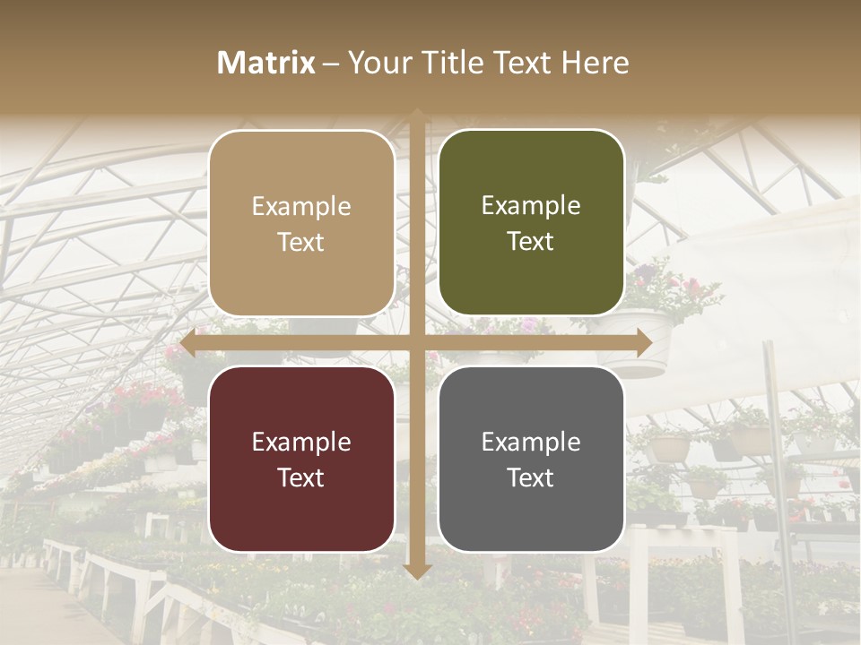 Bedding Cultivation Building PowerPoint Template