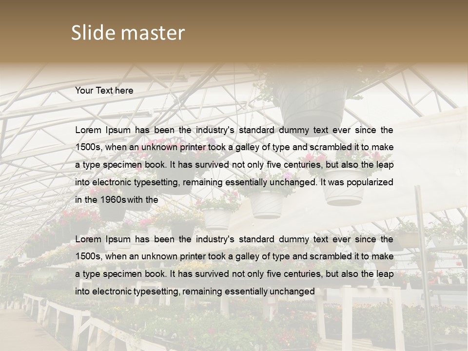 Bedding Cultivation Building PowerPoint Template