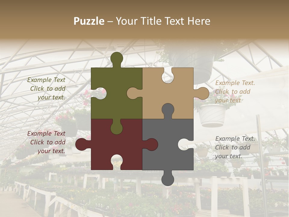 Bedding Cultivation Building PowerPoint Template