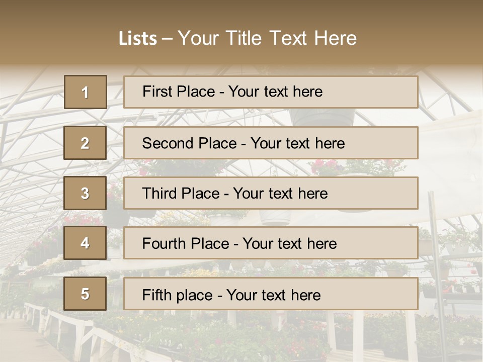 Bedding Cultivation Building PowerPoint Template