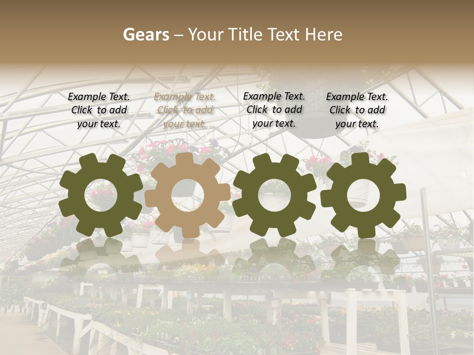 Bedding Cultivation Building PowerPoint Template