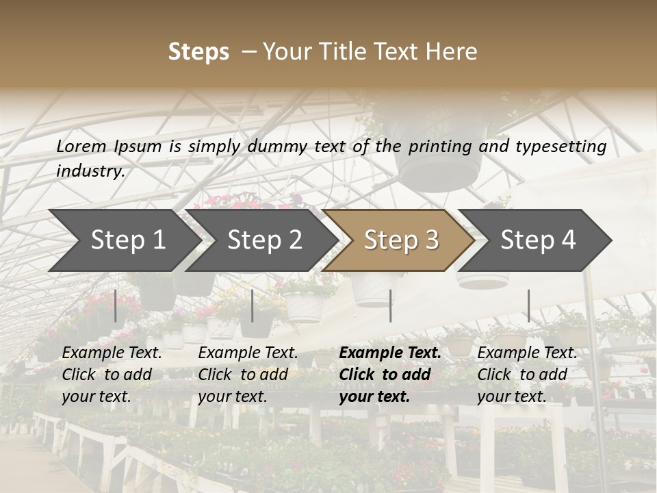 Bedding Cultivation Building PowerPoint Template