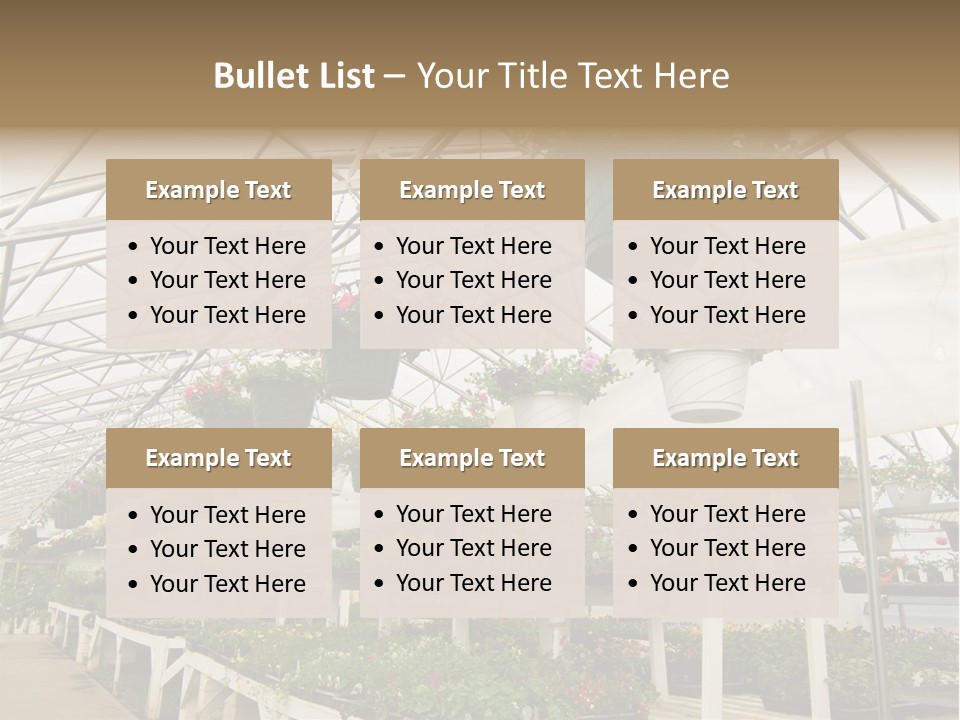 Bedding Cultivation Building PowerPoint Template