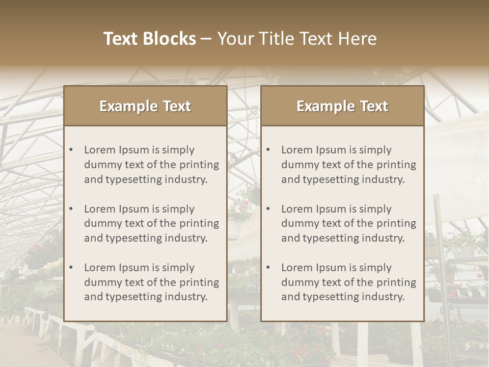 Bedding Cultivation Building PowerPoint Template