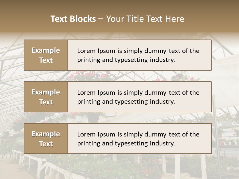 Bedding Cultivation Building PowerPoint Template