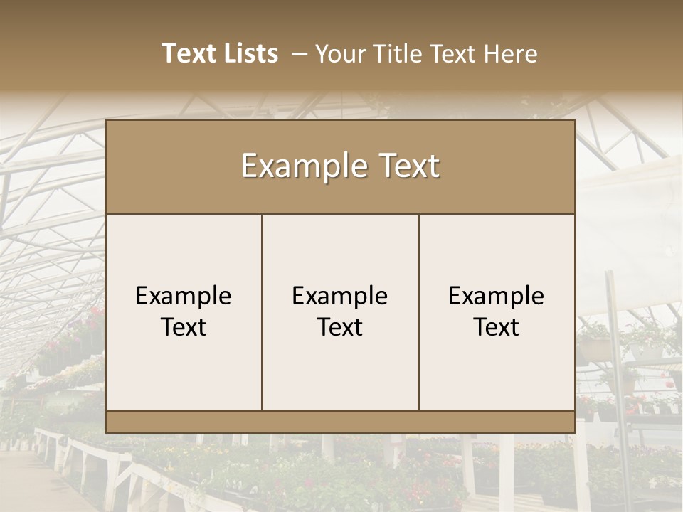 Bedding Cultivation Building PowerPoint Template