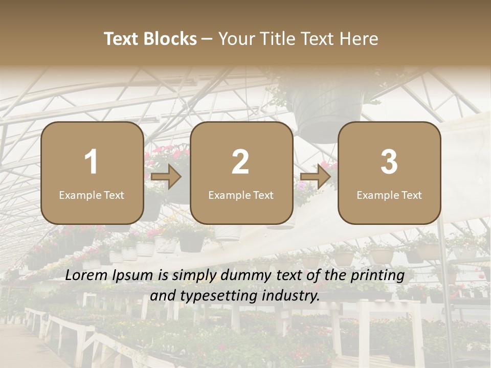 Bedding Cultivation Building PowerPoint Template