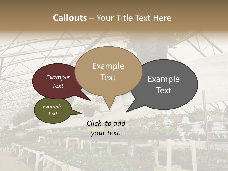 Bedding Cultivation Building PowerPoint Template