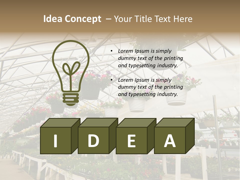 Bedding Cultivation Building PowerPoint Template