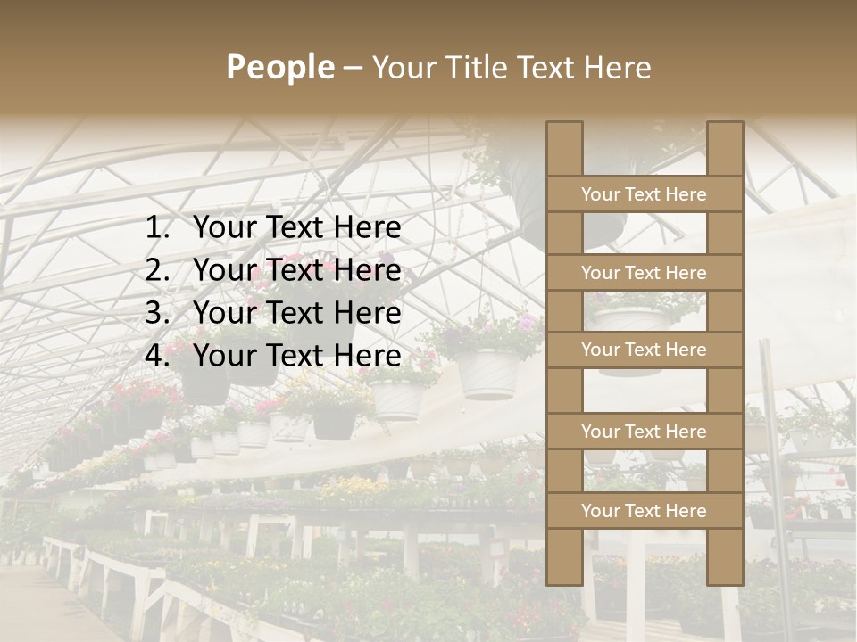 Bedding Cultivation Building PowerPoint Template