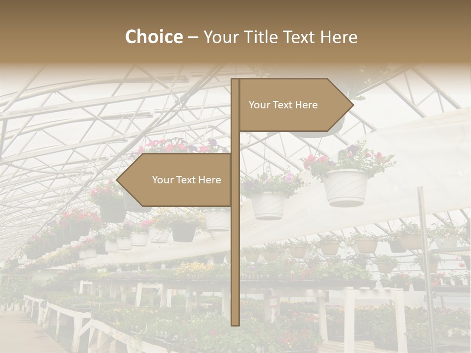 Bedding Cultivation Building PowerPoint Template