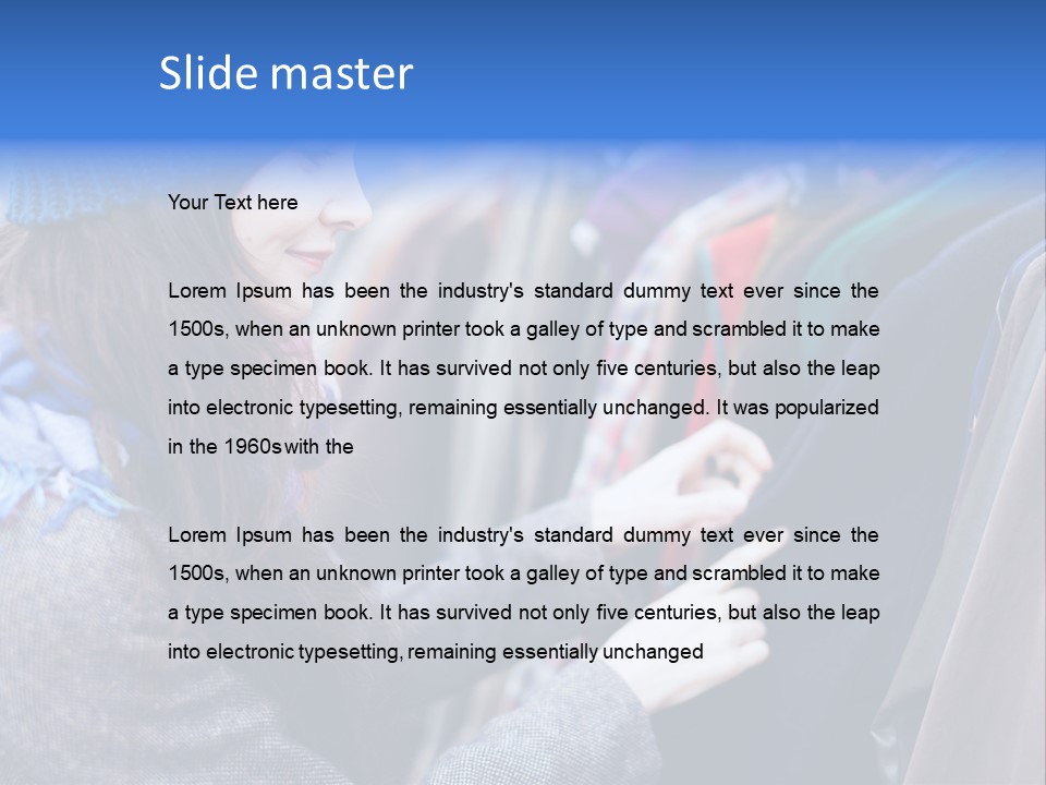 Lady Discount Trend PowerPoint Template