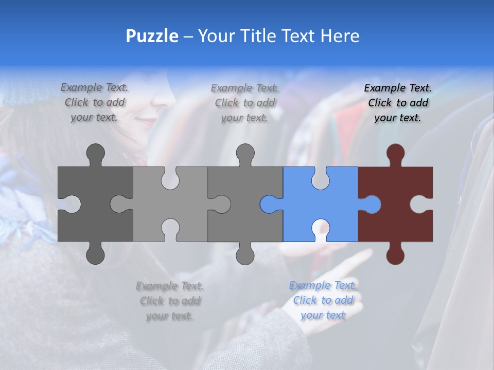 Lady Discount Trend PowerPoint Template