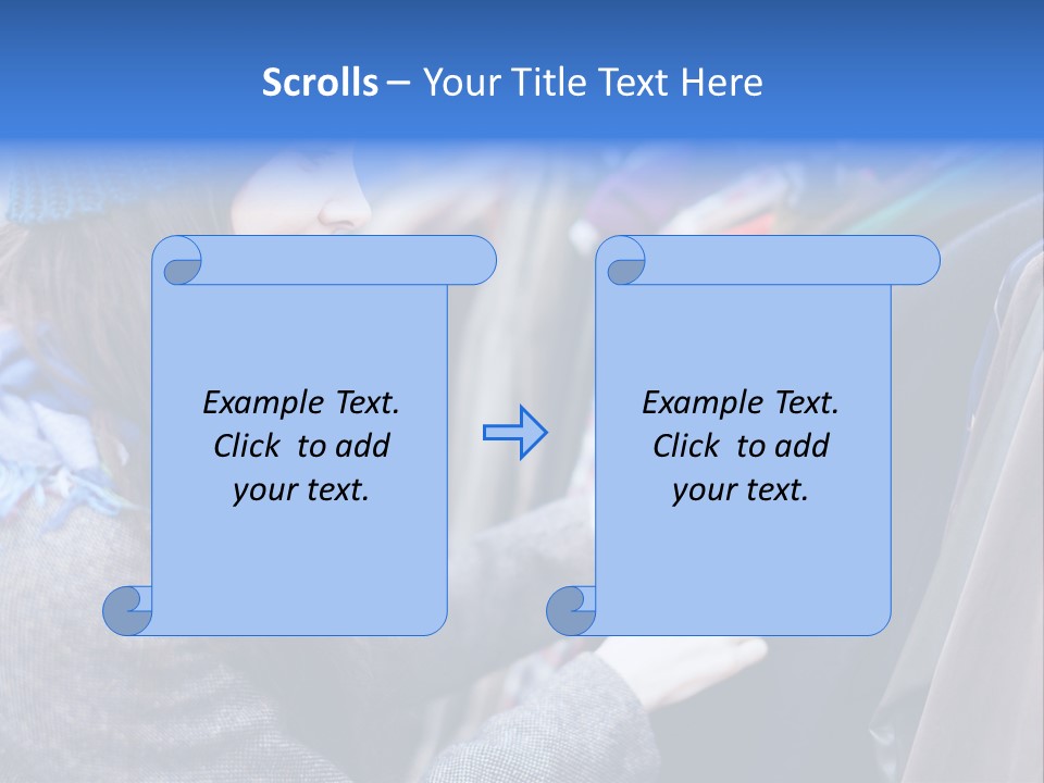 Lady Discount Trend PowerPoint Template