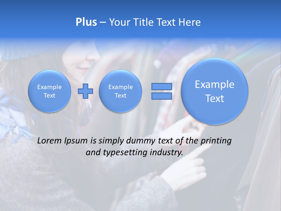 Lady Discount Trend PowerPoint Template