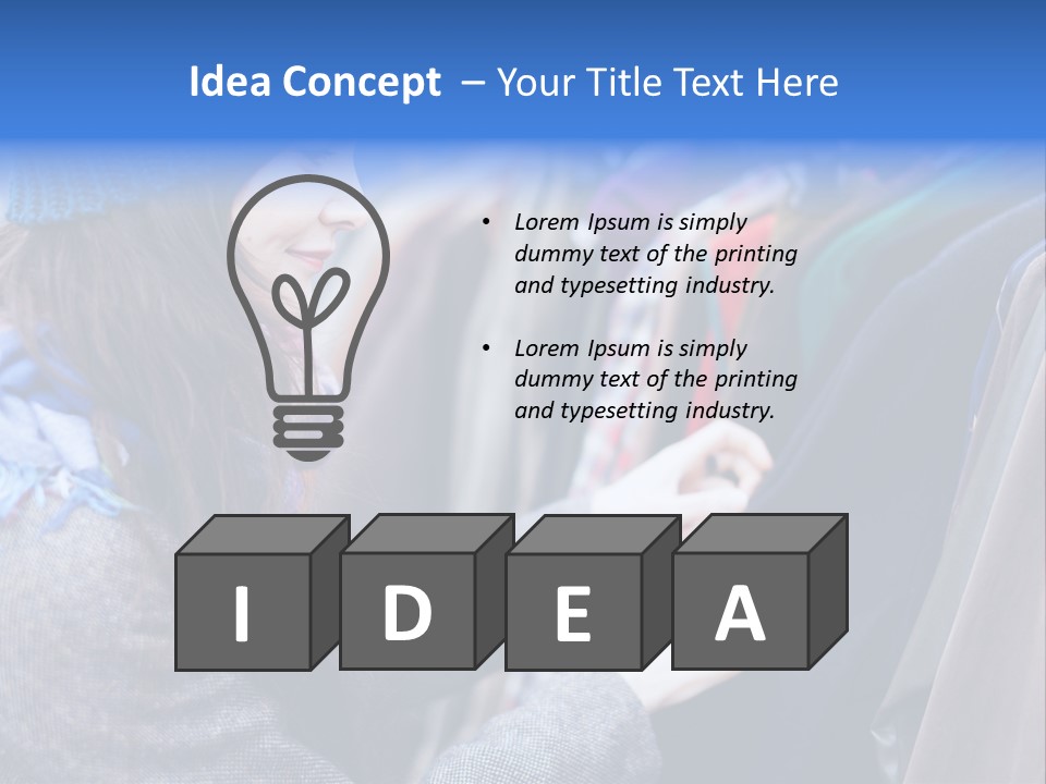 Lady Discount Trend PowerPoint Template