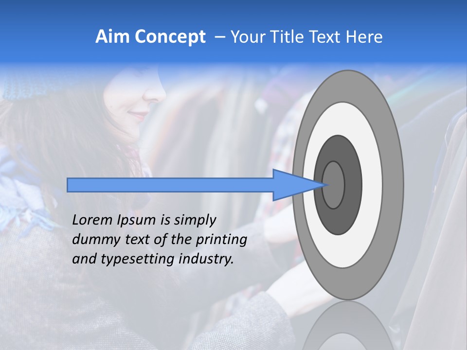 Lady Discount Trend PowerPoint Template